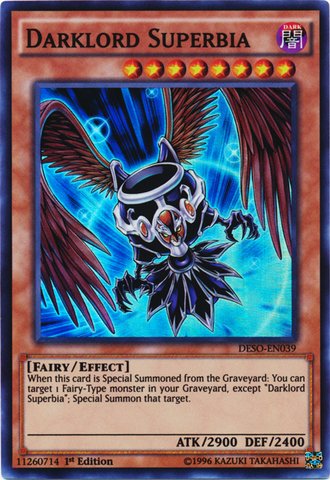 Amazon.com: YU-GI-OH! - Darklord Superbia (DESO-EN039) - Destiny